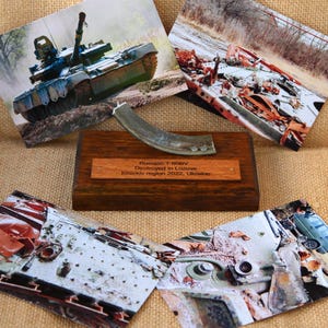Piece of russian tank, T-80BV, Panzer statuette, Russian tank, Made in russian Recycled in Ukraine, Panzer figurines, Made in Ukraine