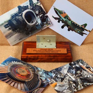 Pieces fuselage skin of Russian SU-25, Aircraft  statuette, SU-25, Piece of russian aircraft, SUKHOI, Shot Down in Ukraine, Made in Ukraine