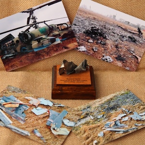 Pieces fuselage skin of Russian KA-52, Aircraft statuette, russian helicopter,Piece of russian aircraft,Shot Down in Ukraine Made in Ukraine