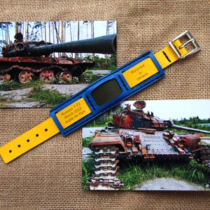 War bracelet, Piece of russian tank, Russian tank, T-72, Made in russian Recycled in Ukraine, Panzerbracelet, Ukrainian armor bracelet