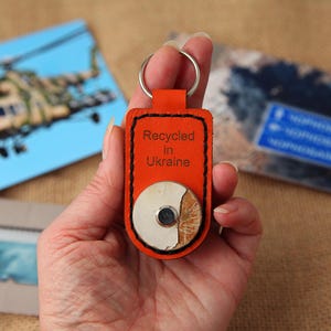 Piece of Russian Helicopter, Aircraft keychain, Mi-8, Keychain from Russian Combat Helicopter, War keychain, Aircraft, Made in Ukraine