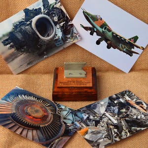 Aircraft statuette, Pieces fuselage skin of Russian SU-25, SU-25, SUKHOI, Piece of russian aircraft, Shot Down in Ukraine, Made in Ukraine