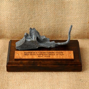 Piece of a Russian ballistic missile, night attack from April 2025, Kyiv, Help Ukrainian Army, Support Ukrainian soldiers