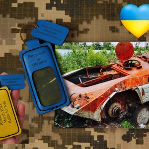 Piece of russian tank, Panzer Keychain, Made in russian Recycled in Ukraine, BMP, Russian tank,  Ukrainian armor keychain, Made in Ukraine