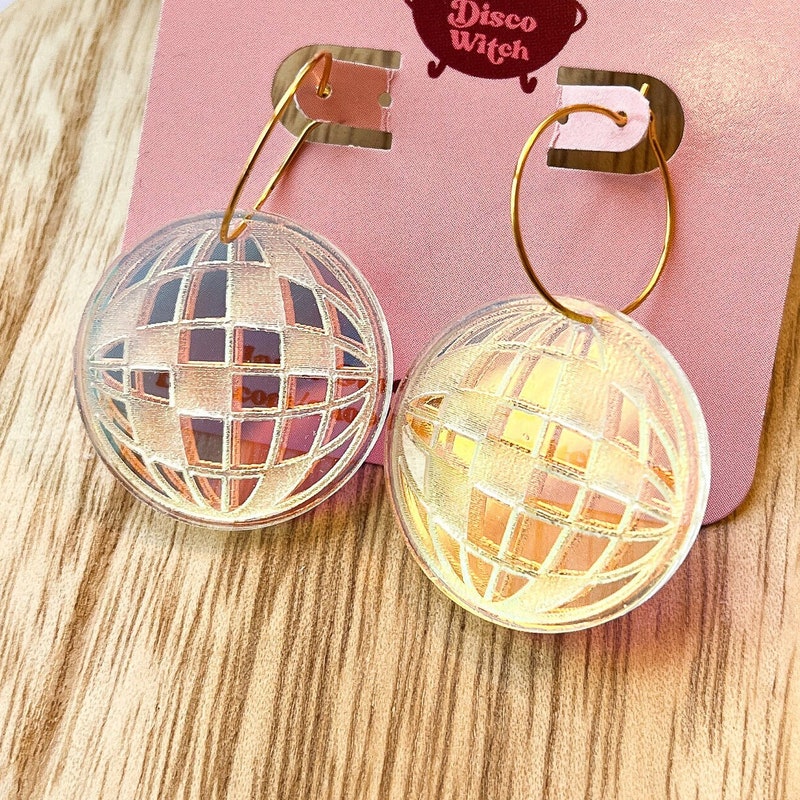 Denise Disco Circle Stud Earrings main image 0