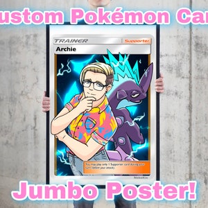 Carte Pokémon personnalisée JUMBO POSTER