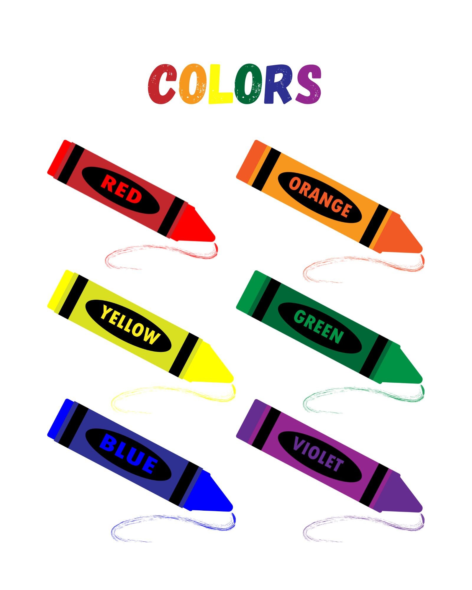 Printable Preschool Pack Wall Art Colors Printable Seasons Etsy