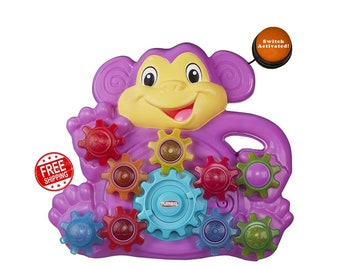 Switch Adapted Monkey Gears Toy | Special Needs