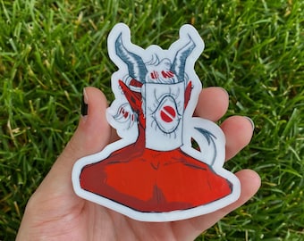 Sign Eye Demon Sticker / 3in Waterproof Sticker / Weatherproof Sticker / Original Art Sticker