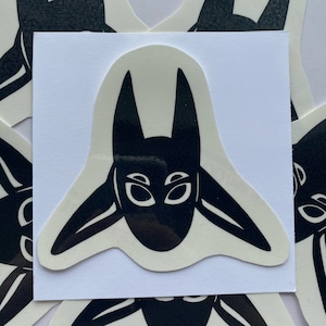 BIG Four-Eye Demon Temporary Tattoo / Spooky Aesthetic Creepy Waterproof Tattoo