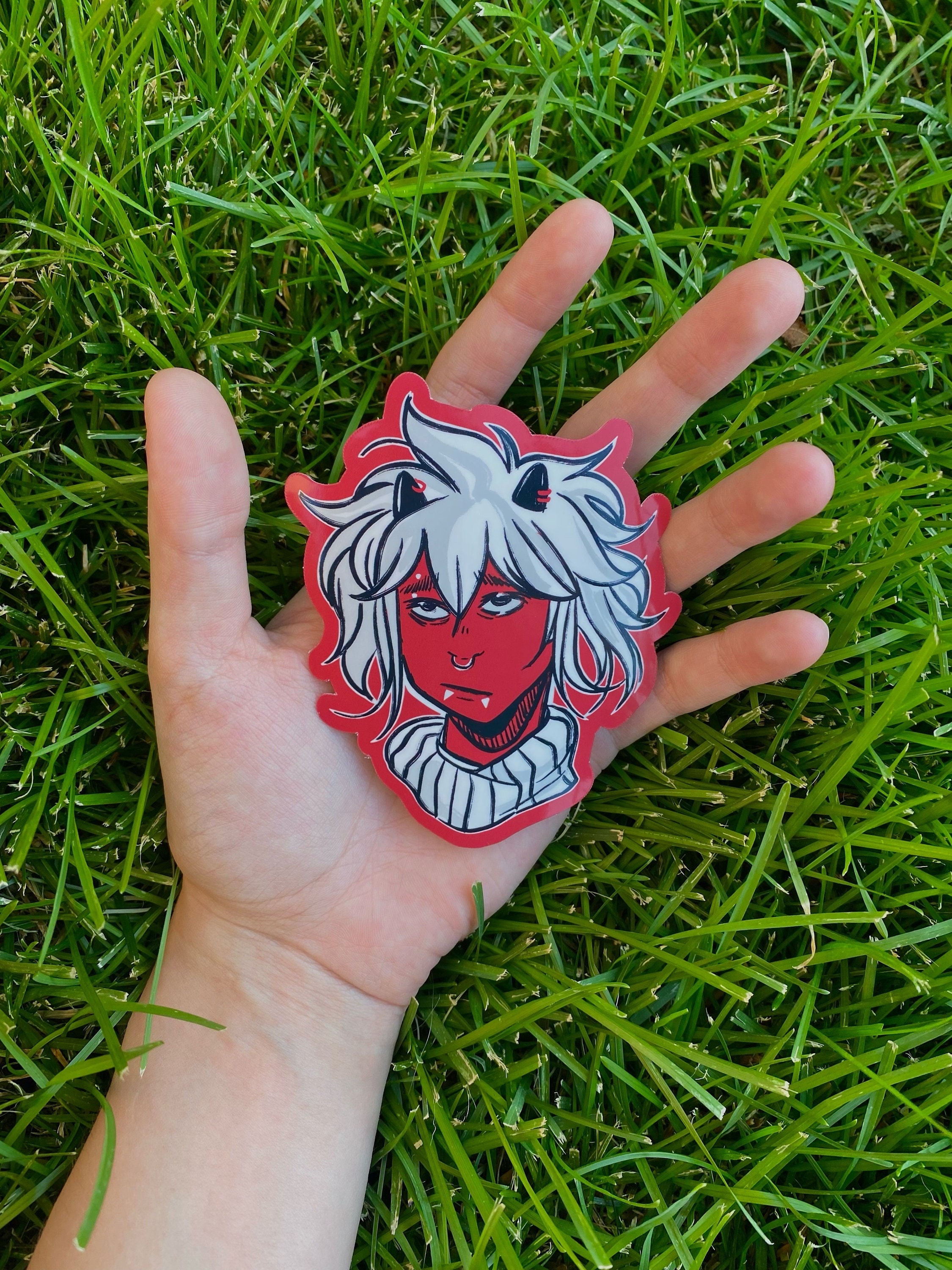 Pircing Sticker Piercing Demon Sticker / 4in Waterproof Sticker / Weatherproof Sticker ...
