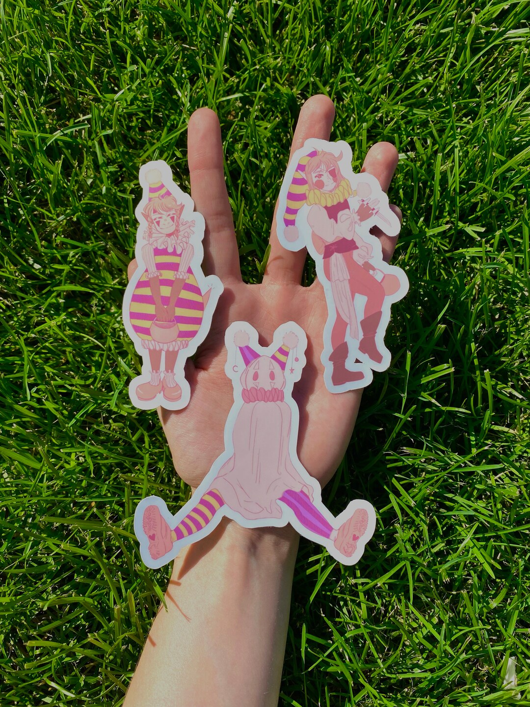 Simple Clown Sticker Costumed Clowns / 3in Waterproof Sticker / Weatherproof Sticker ...