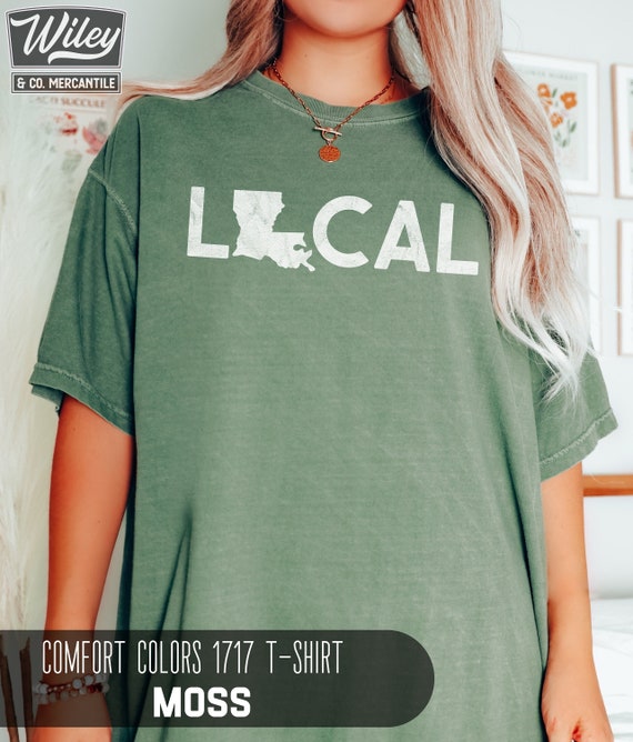 Louisiana Local Shirt, Louisiana Comfort Colors Shirt, Louisiana Native Gift, Cajun Pride Shirt, Louisiana State Outline Tee, Oversized Tee