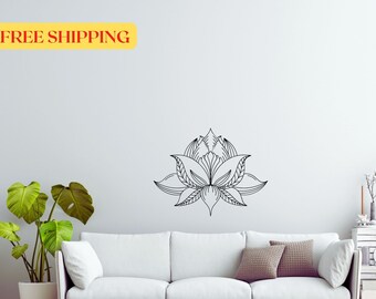 Lotus Mandala Metal Wall Art, Metal Interior Decor, Outdoor Wall Art, Living Room Wall Art, Housewarming Gift, Boho Decor, Aesthetic Art