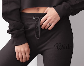 BRIDE Embroidered sweatpants, cute sweatpants set, lounge set, hoodie sweatpants set, BRIDE sweatpants, newlywed, new bride, bridal shower