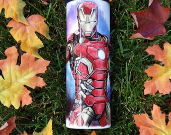 IronMan Cartoon 20oz Tumbler: Customizable Sublimation Cup