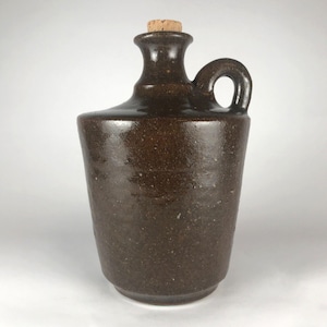 Rash Studio Pottery Glazed Whiskey Jug Jar Crock Moonshine Whisky Spirits
