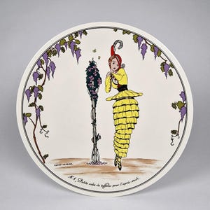 Villeroy and Boch Design 1900 Salad Bread Plate by Gerda Wegener Art Nouveau