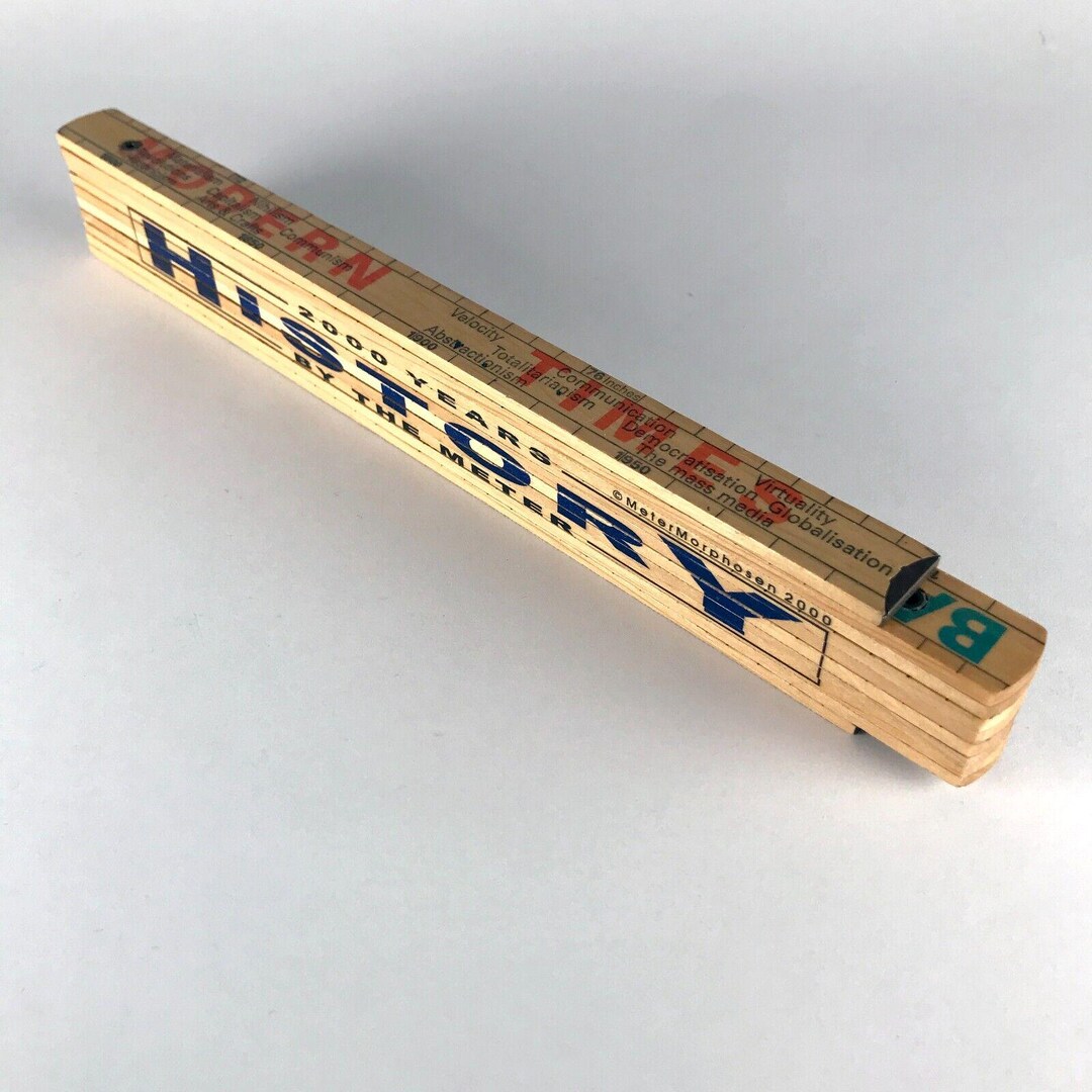 2000 Years of History Folding Ruler by the Meter Metermorphosen 2000 ...