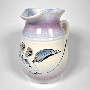 Jack Westlin Studio Pottery Pitcher Large with a Hand Painted Floral Design PNW