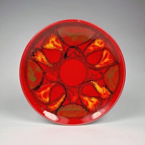 Poole Delphis Plate 1970s Mid Century Modern Retro Vintage