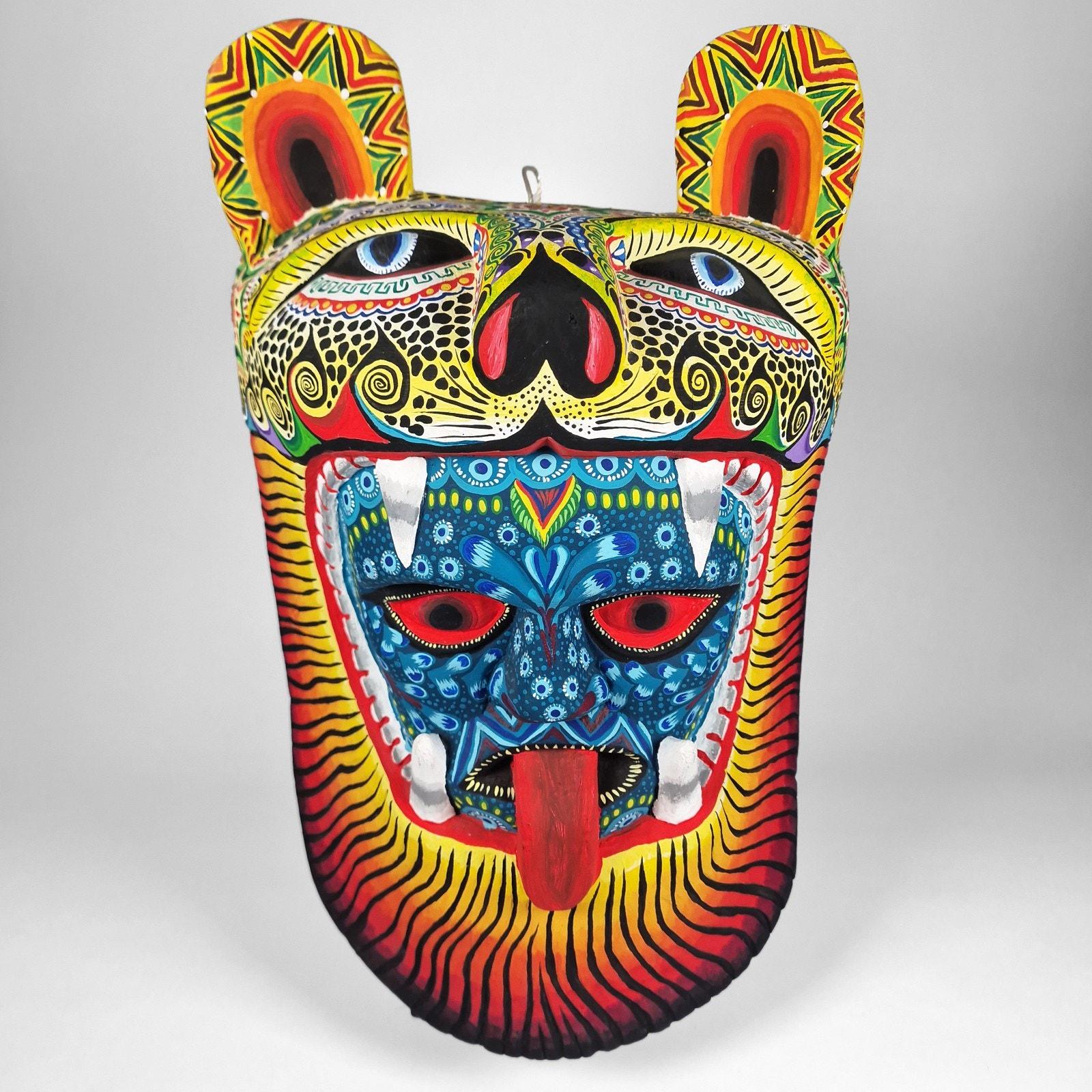 Mexican wood mask - Etsy 日本