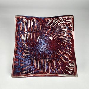 Matthew Patton Bowl Square Trinket Dish Decor Signed Studio Pottery Orcas PNW