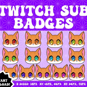 Twitch Sub Badge: Kitty by nicodesign06 on DeviantArt