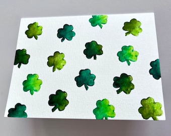 Watercolor Shamrock Notecards