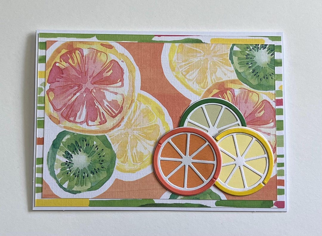 Notes Cytryn Citrus Themed Notecards - Etsy