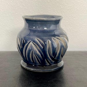 Handmade pottery bud vase