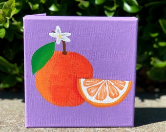 Painted Oranges Canvas Artwork