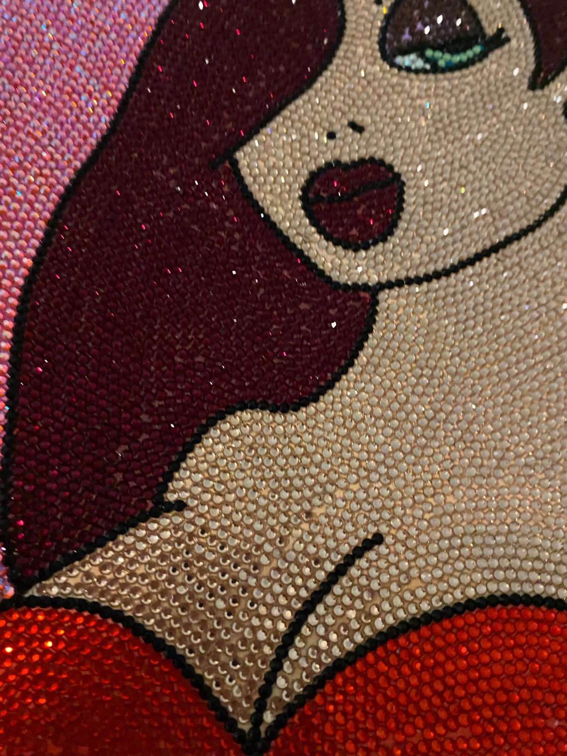 Jessica Rabbit Painting Bedazzled Jessica Painting - Etsy