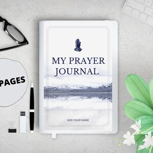 Daily prayer journal, Daily Devotional Journal, Daily pdf journal, Prayer notebook, Religious Notebook, bible study journal, faith notebook