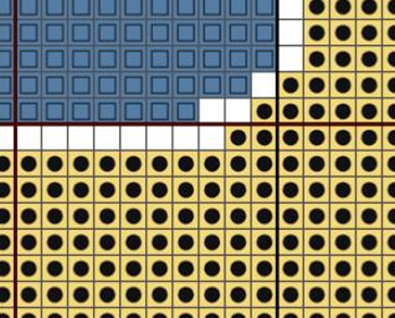 Kruissteekpatroon: logo programmeertaal Python afbeelding 2