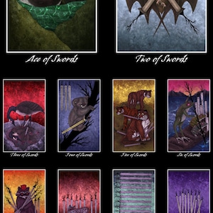 Minor Arcana Swords cards