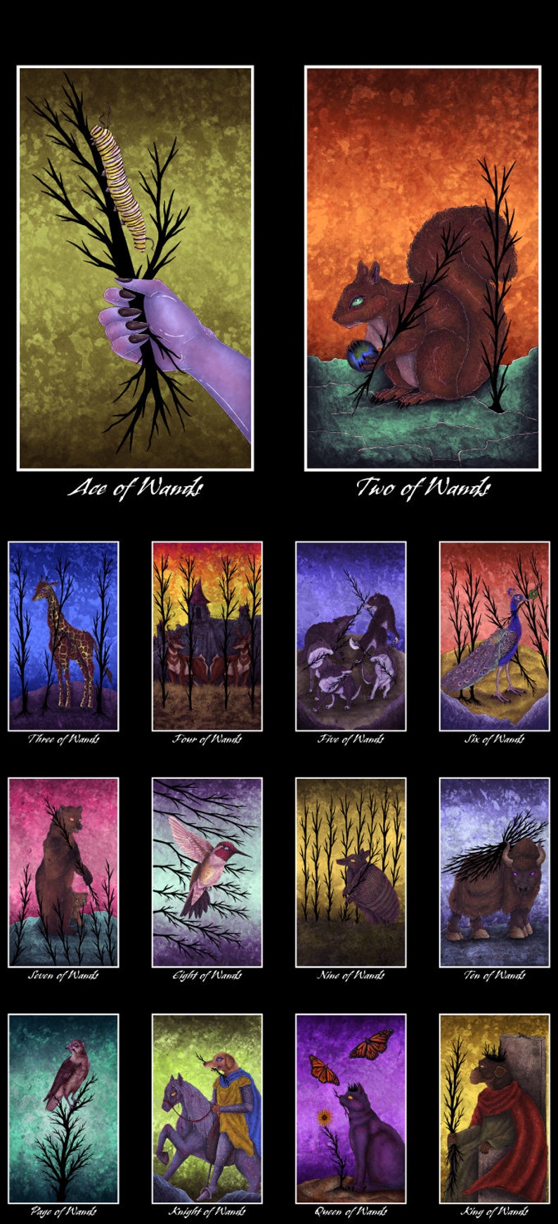 Minor Arcana Wands cards