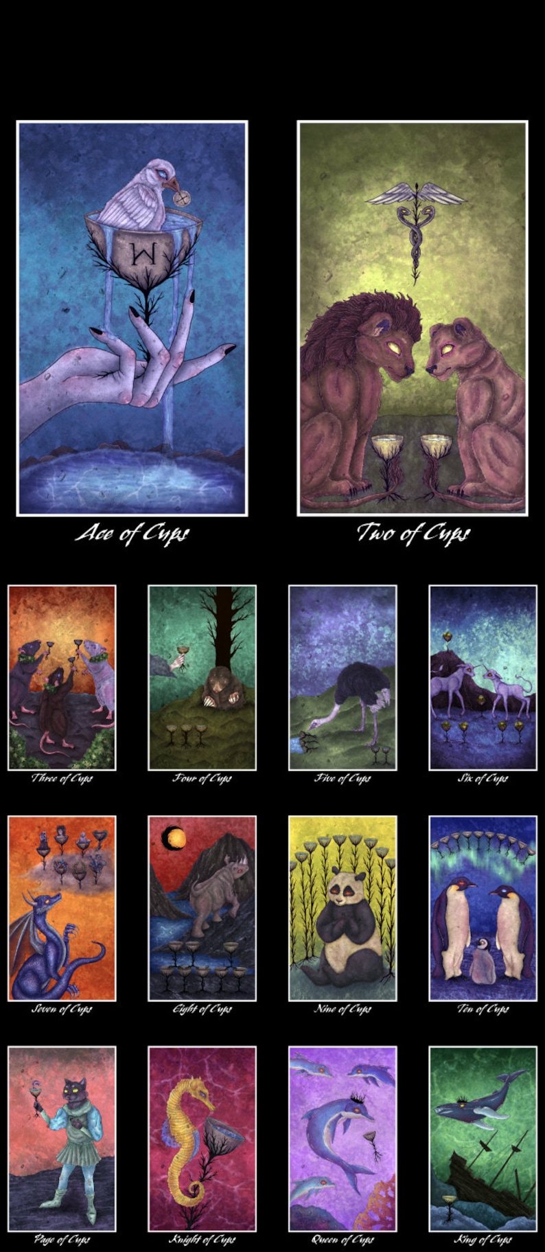 Minor Arcana Cups cards