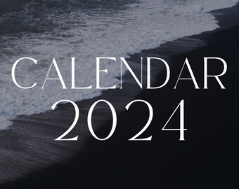 2024 Calendar Digital Download