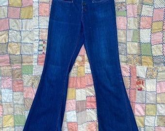 1970s Vintage Sailor Jeans Bell Bottoms
