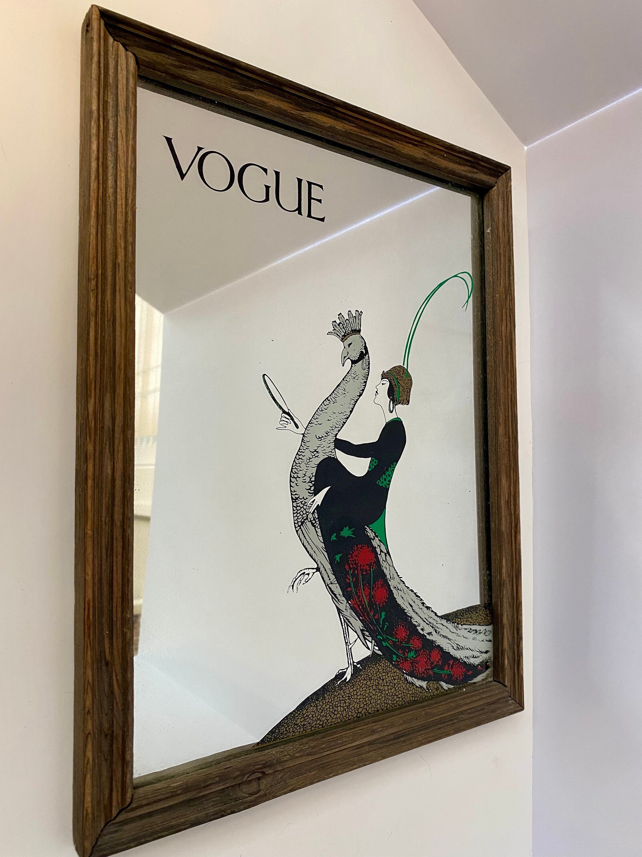 Mirror framed Sparkle Glitter Art Gucci, Louis Vuitton, Vogue & Prada