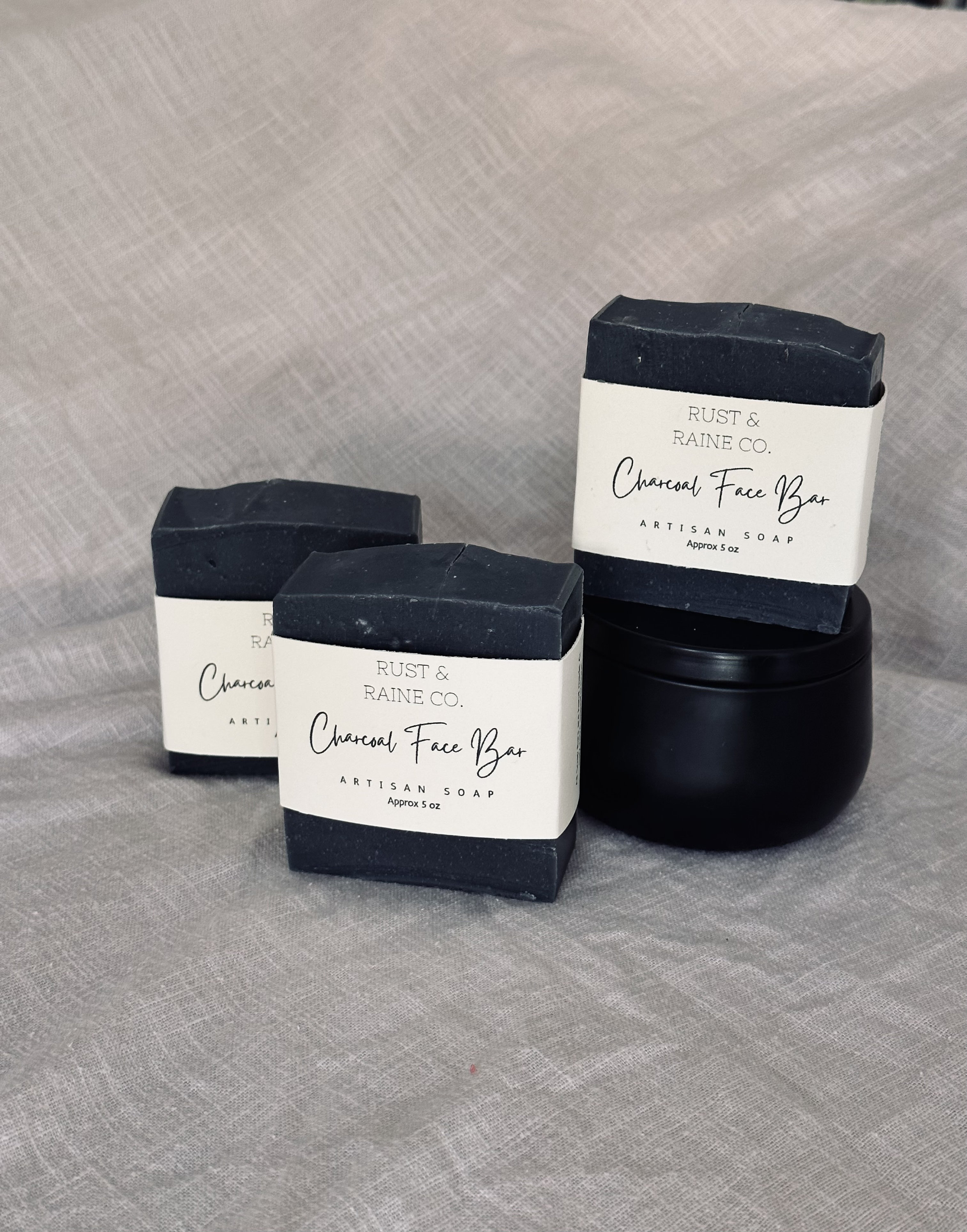 Charcoal Face Bar, Bar Soap, Healing, Face Nourishing, Detoxing