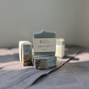 Masculine Pine Soap Bar, nourishing, natural, cold process, body bar, shave bar,  men’s soap, man’s bar, moisturizing soap bar, 5 oz