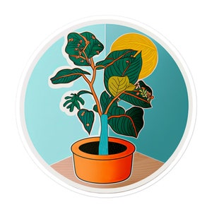 ASTRATTO BOHO ECLETTICO casa esoterico geometrico fogliame fogliame botanico luna cactus pianta illustrazione decalcomania verde
