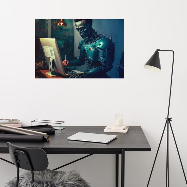 ROBOT ARTIFICIAL INTELLIGENCE, original wall art, Poster