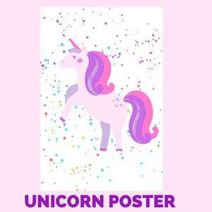 Unicorn Poster | Unicorn Picture | Unicorn Wall Art