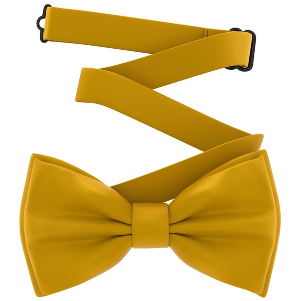 Gold Bow Tie Etsy