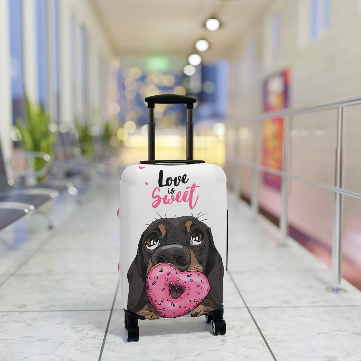 Dachshund Luggage Cover,  Cute Travel Gift