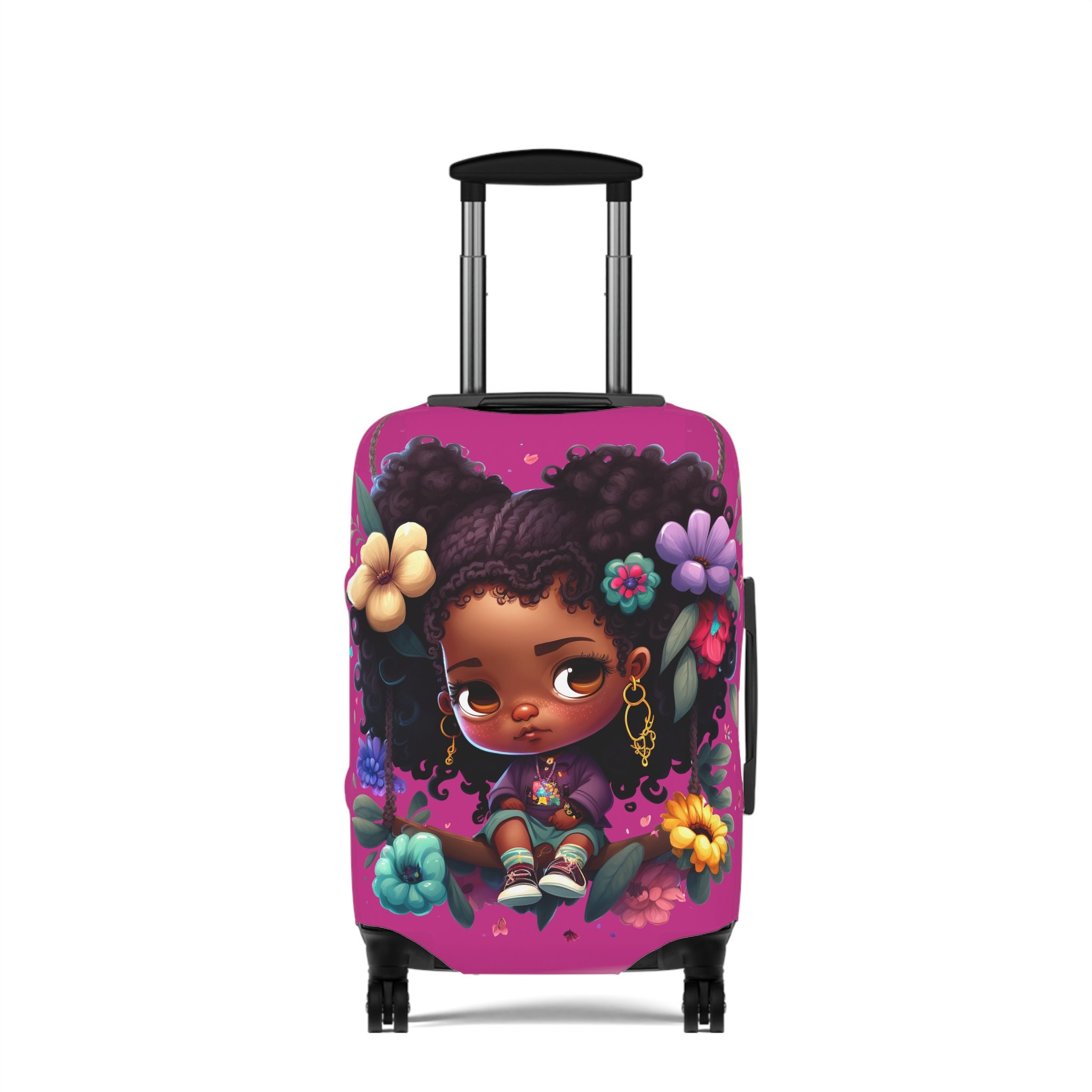 Cute Girl Luggage Cover Great Friend Gifts, Easy Luggage