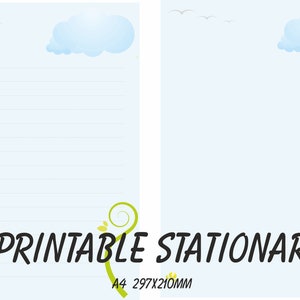 Printable stationary,writing paper, note paper, printable writing paper